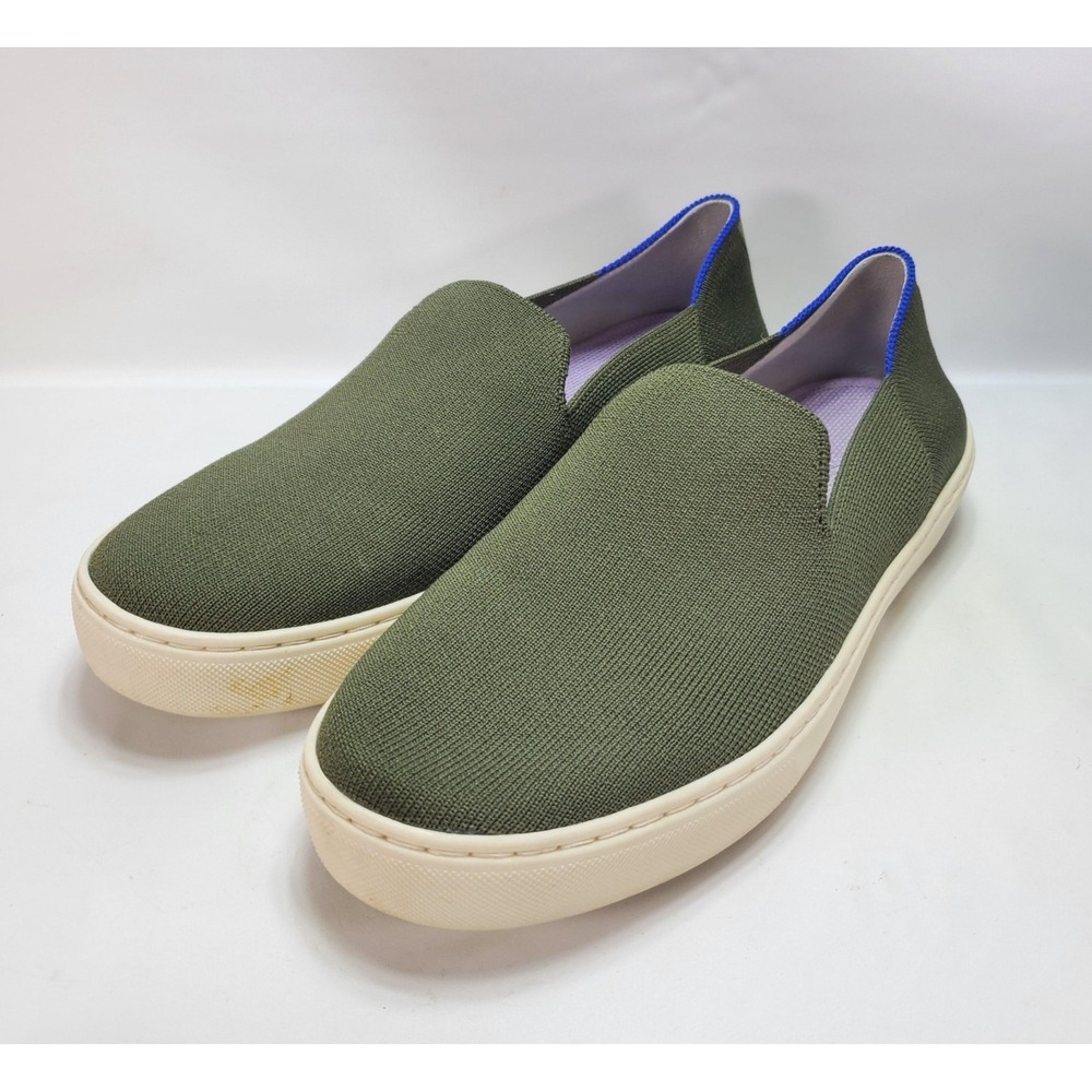 Rothy's Original Slip On Sneaker Womens Size 9 Garden Green Purple Olive
